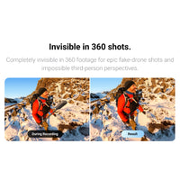 Man hiking using the Insta360 Action Invisible Selfie Stick