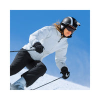 Girl snowboarding using the Insta360 Flexible Adhesive Mount