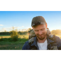 Insta360 GO 3S Action Camera mounted on cap