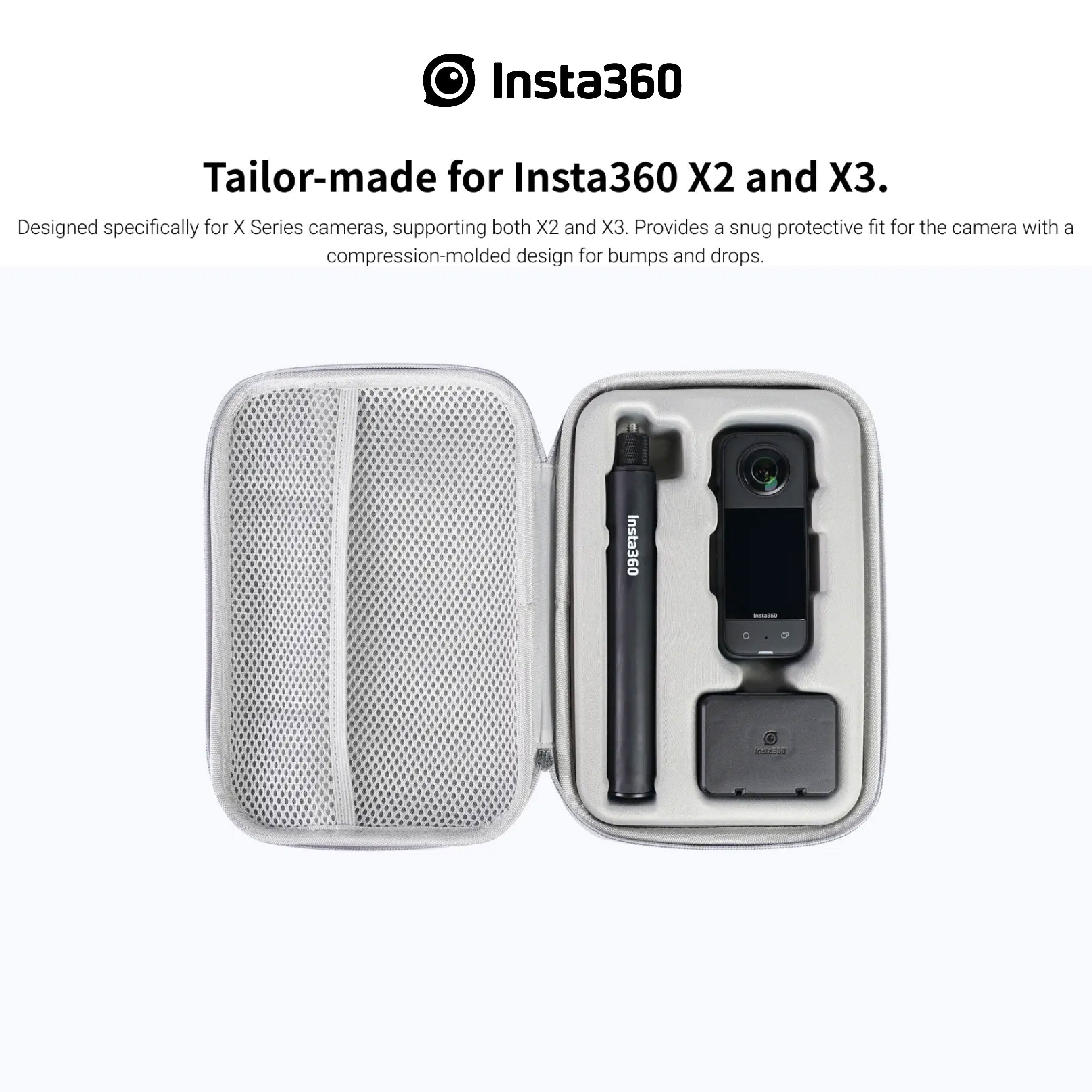 Travel Carry Case X Series for Insta360 for X2 and X3
