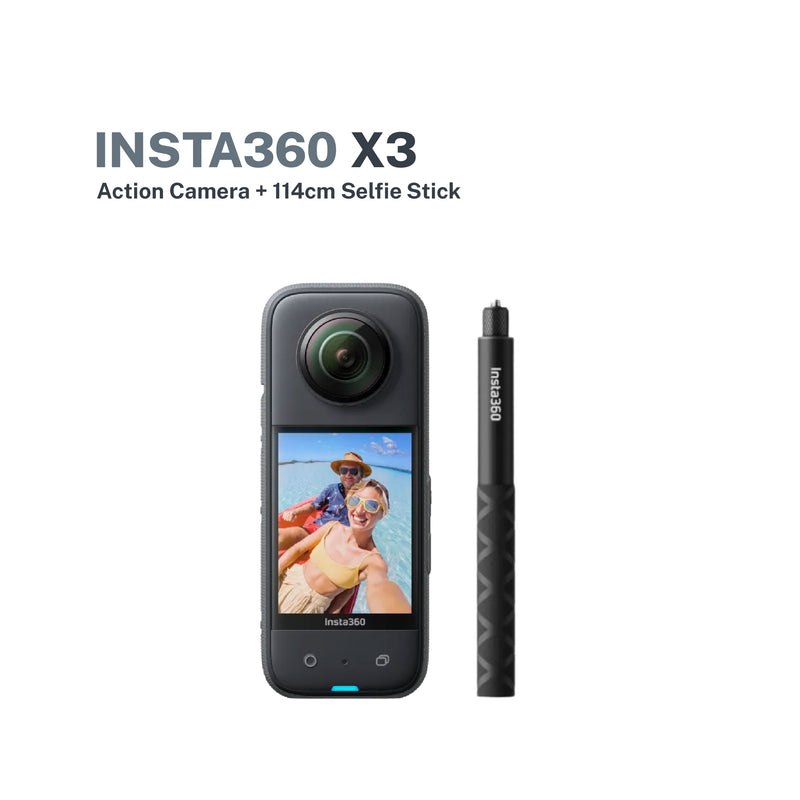 Insta360 X3 Waterproof 360° Action Camera with 5.7K Active HDR Video and Flowstate Stabilization