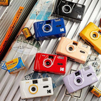 Flat Lay of Kodak M38 Film Cameras