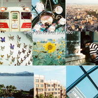 Sample image of lights taken by the Kodak BT21 Star 400 35mm Color Negative Film