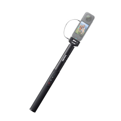 Insta360 Power Selfie Stick attached on Insta360 Camera