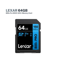 Lexar 64GB 800x Pro SDHC UHS-I Memory Card