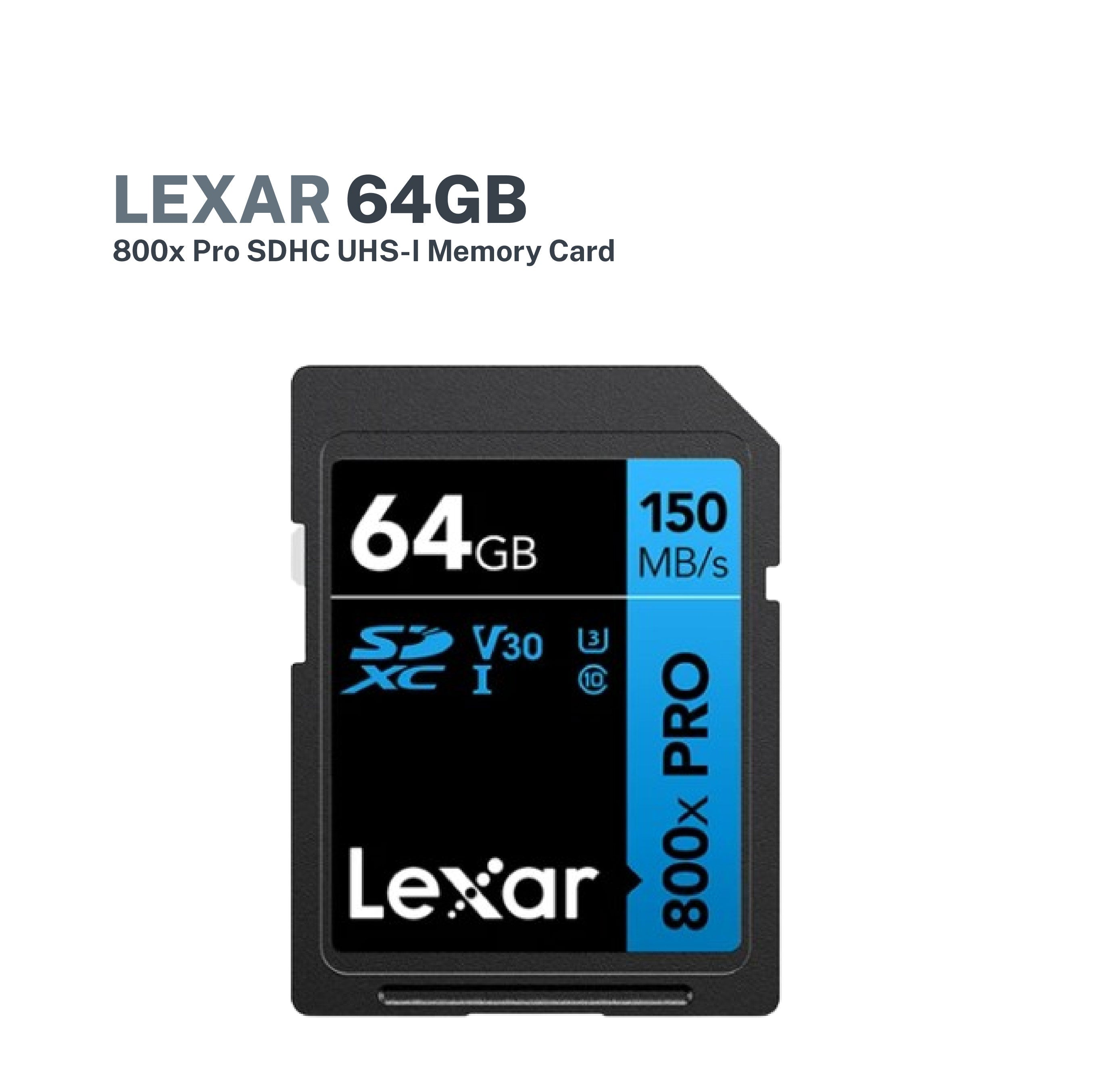 Lexar 64GB 800x Pro SDHC UHS-I Memory Card