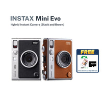 Instax Mini Evo Hybrid Camera (Black & Brown)