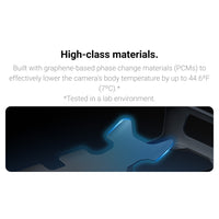 the Insta360 X4 thermo grip is made with graphene-based materials