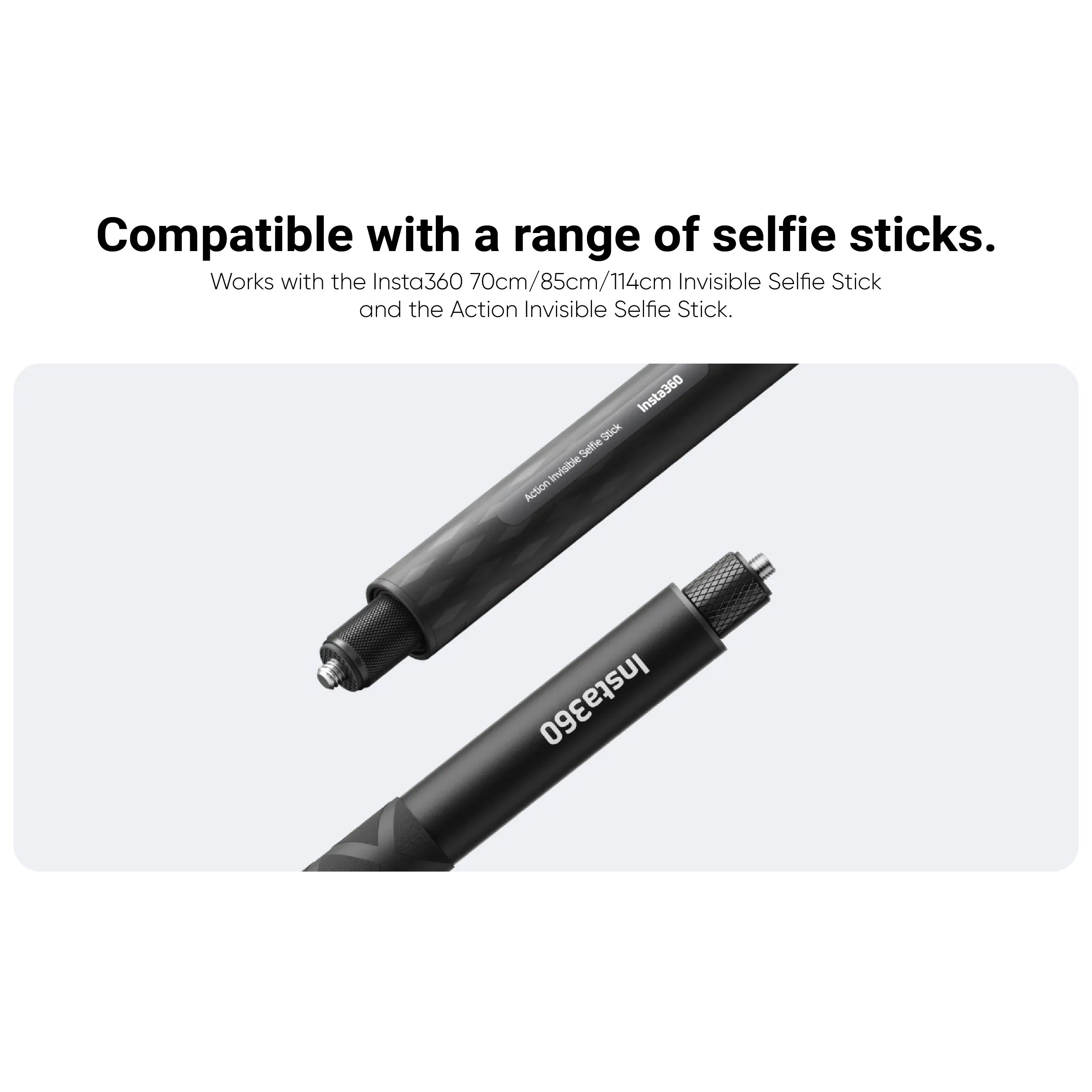 Insta360 Selfie Stick Ring Mount compatible with the Invisible Selfie Stick