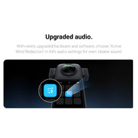 Clear audio recording using the Mic wind muff for Insta360 X4