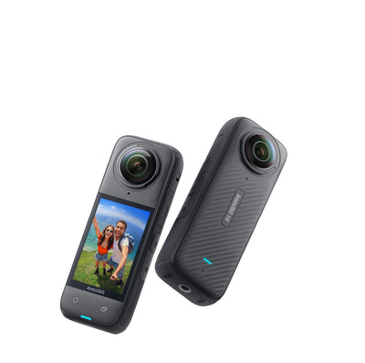 Compact INSTA360 X4 action camera with 8K resolution