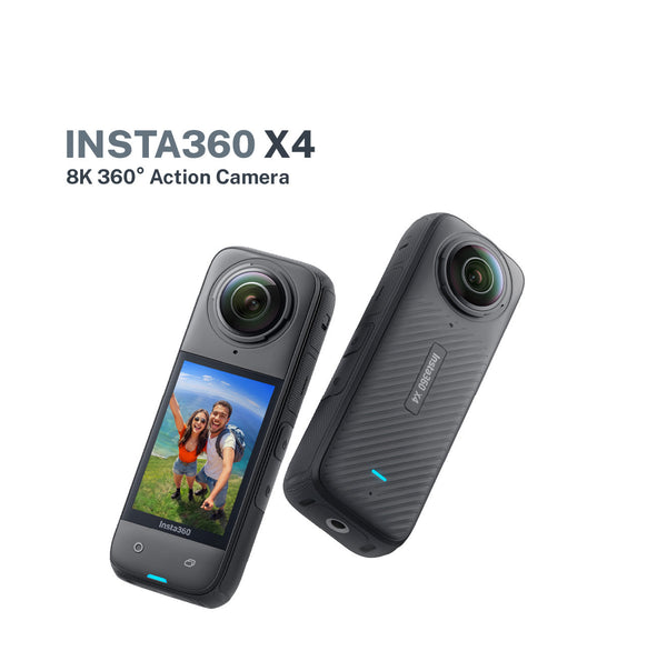 Insta360 X4 Waterproof Action Camera with 8K Resolution and 360° Active HDR Video Capture