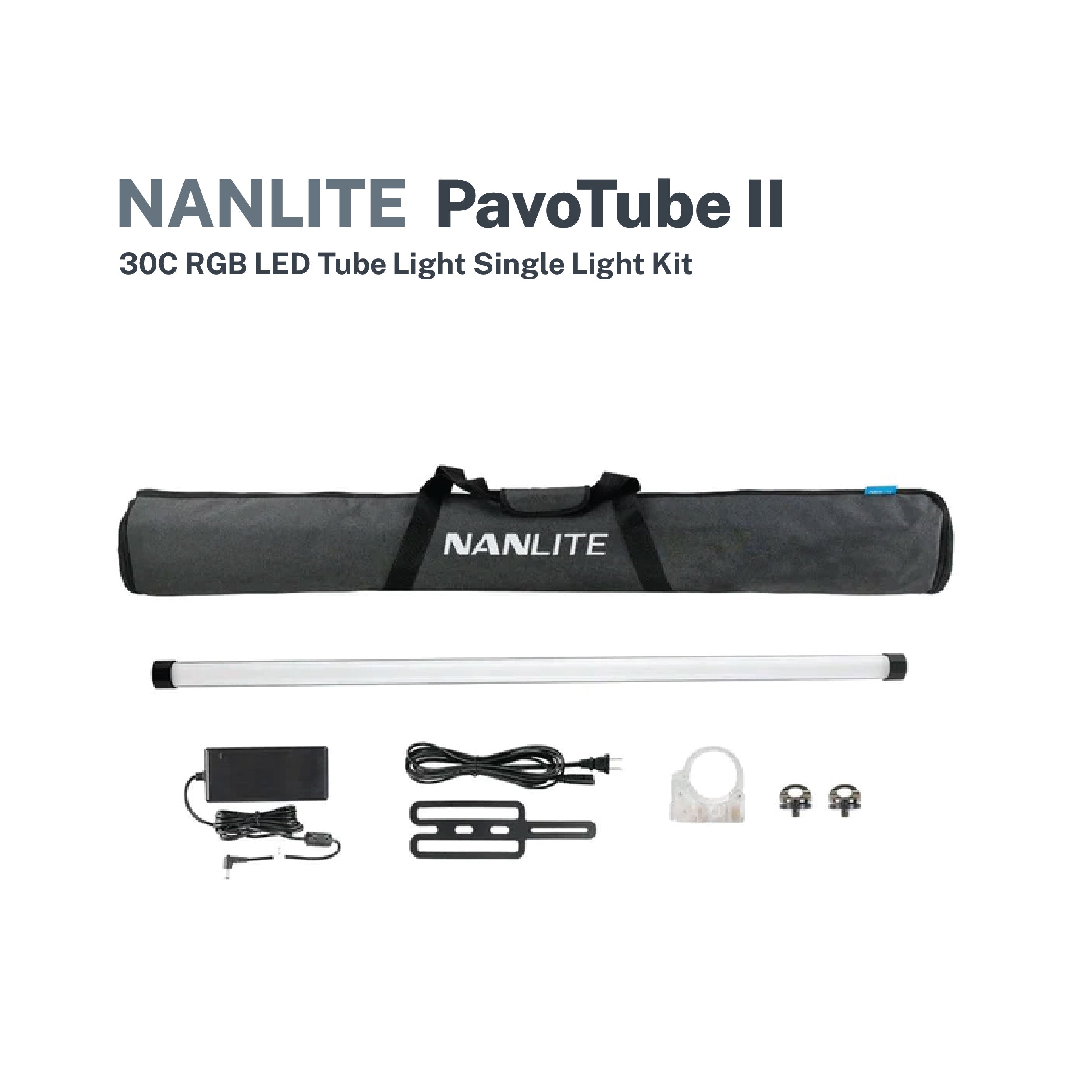 Nanlite Pavotube 30C MK2 4ft 60W RGBWW LED Tube Kit, 1-Light Kit, Blue