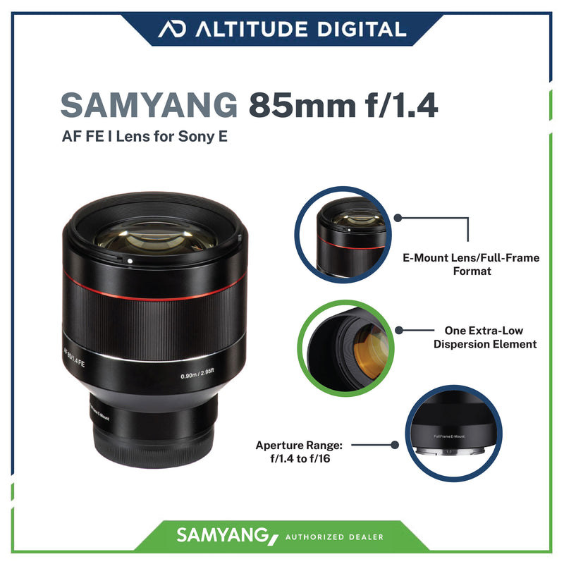 Samyang AF 85mm f/1.4 FE Lens for Sony E