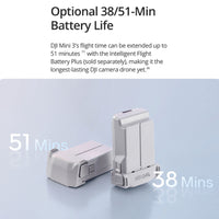 DJI Mini 3 has 38 to 51 minute battery life