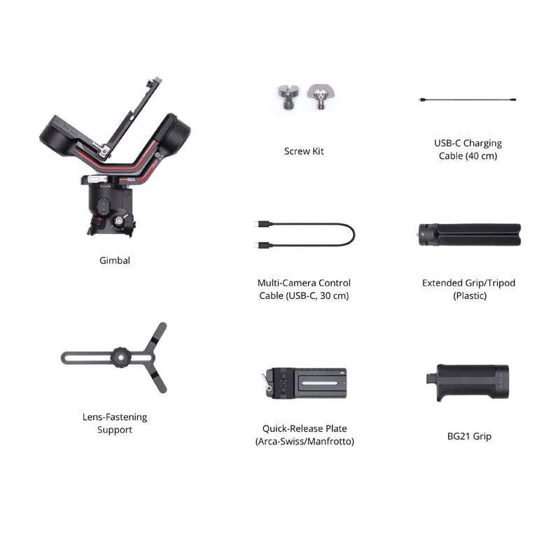 DJI Ronin S 3 Standard Gimbal Stabilizer with FREE STARTRC Tempered Glass for DJI RS 3