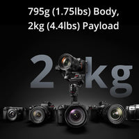 DJI RS 3 Mini Gimbal Stabilizer can carry up to 2kg