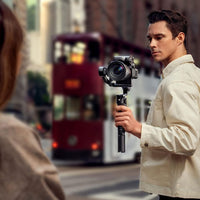 DJI RS 3 Mini Gimbal Stabilizer being used to shoot photos