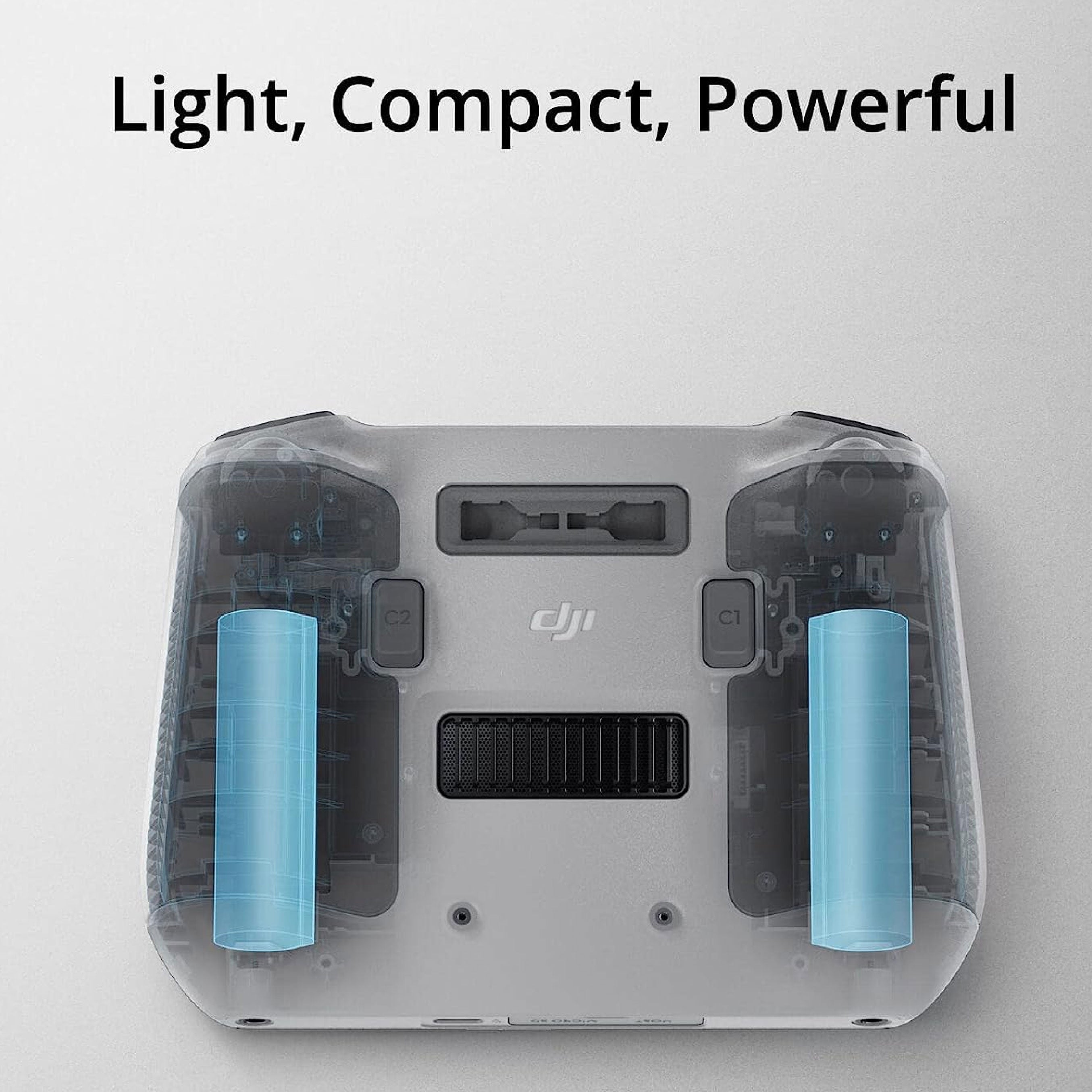 Back of the DJI Remote Control