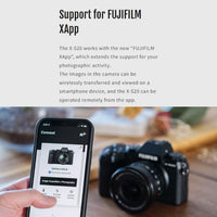 Fujifilm XApp feature for the Fujifilm X-S20 Mirrorless Camera