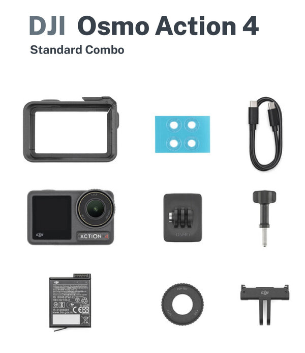DJI Osmo Action 4 Standard Combo with Free Sandisk Extreme MicroSD 64GB
