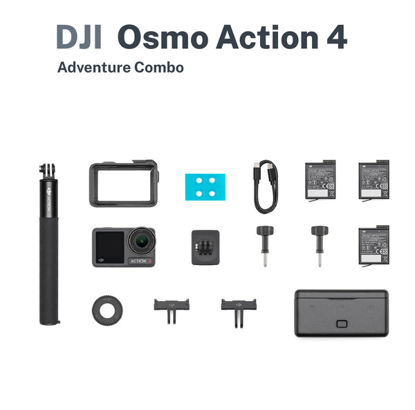DJI Osmo Action 4 Adventure Combo with Free Sandisk Extreme MicroSD 64GB
