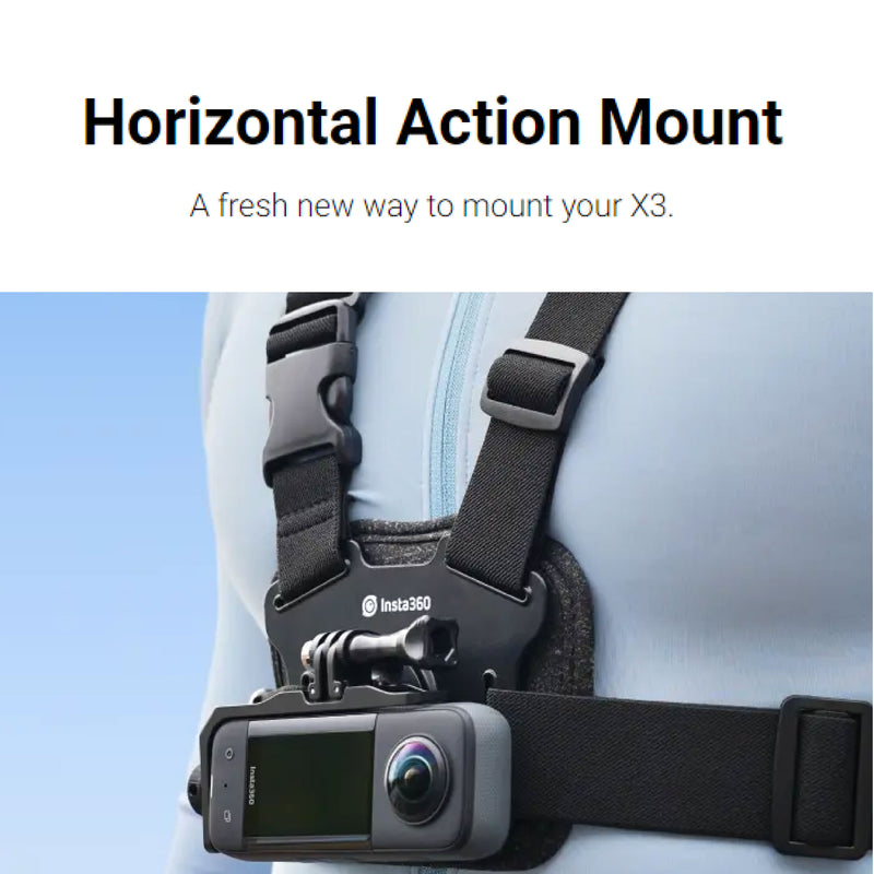 X3 Horizontal Action Mount - Accessories - Insta360 Store