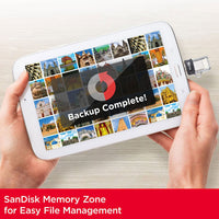 Sandisk Ultra Dual Micro-USB Connected in Tablet