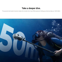 50 meter diving selfie with the Insta360 X3 Invisible Dive Case