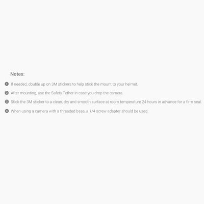 Safety tips when using the Insta360 Helmet Mount