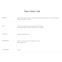 Product overview of the DJI Air 3 Low-Noise Propellers (Pair)