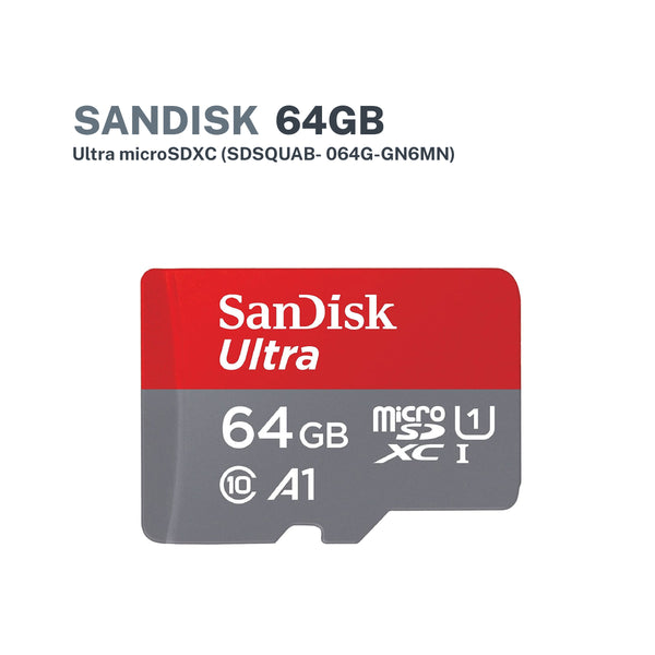 SanDisk Ultra microSDXC, SQUAB 64GB (SDSQUAB- 064G-GN6MN)