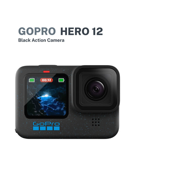 GoPro HERO12 Black Action Camera + FREE Enduro Battery and Sandisk 64GB microSD Card
