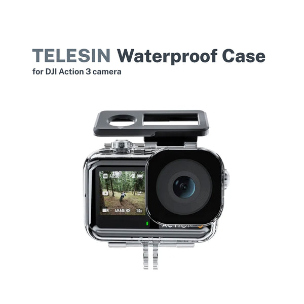 Telesin Waterproof Housing Case for DJI Action 3 Camera