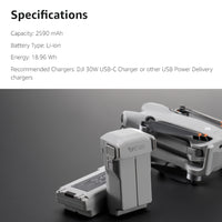 DJI Mini 4 Pro Intelligent Flight Battery Specifications
