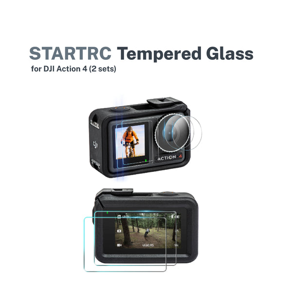 STARTRC Tempered Glass for DJI Action 4 (2 sets)