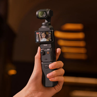 video recording using the DJI Osmo Pocket 3 with battery handle