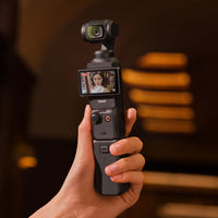 video recording using the DJI Osmo Pocket 3 with battery handle