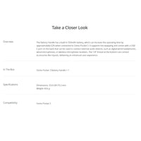 DJI Osmo Pocket 3 Battery Handle Features