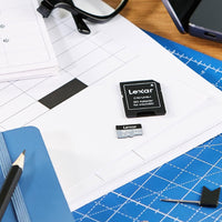Durable Lexar 64GB Professional MicroSDXC with adapter