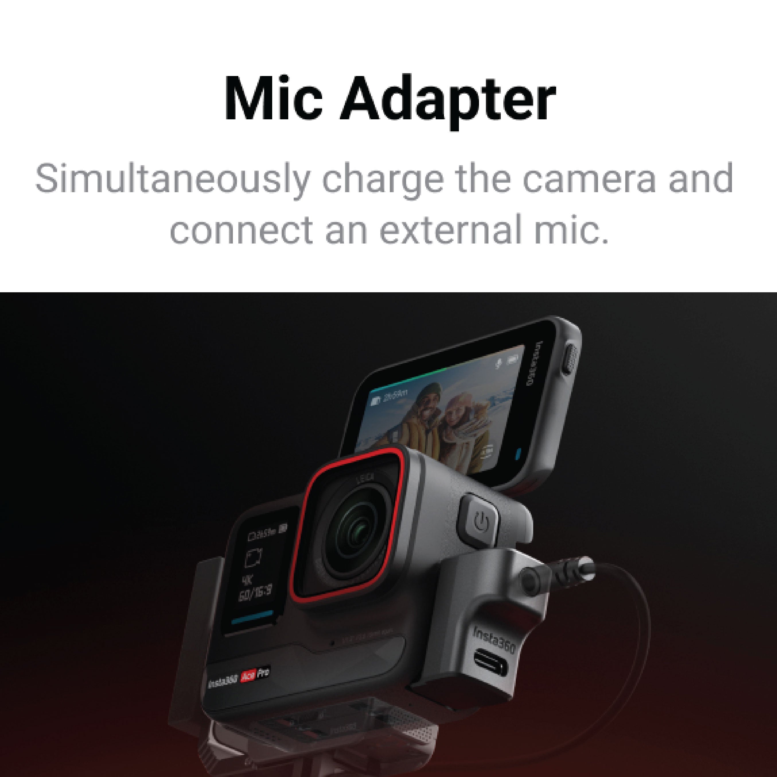 Insta360 Ace Mic Adapter