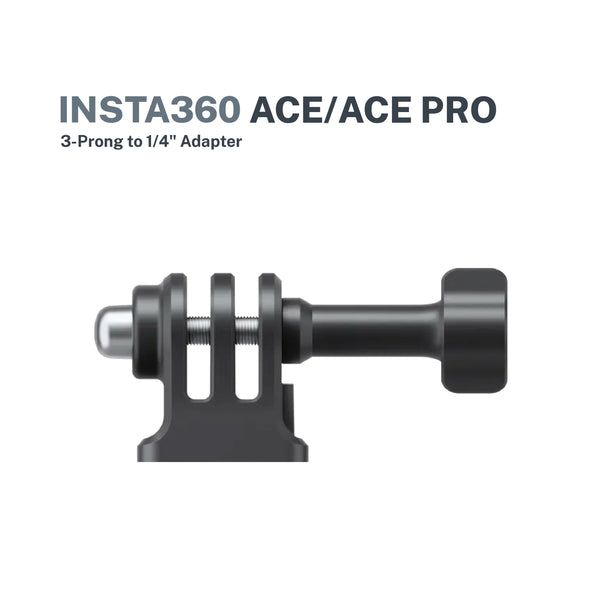 Insta360 3-prong to 1/4” adapter