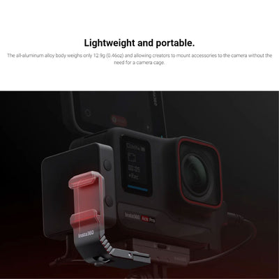 Lightweight Insta360 Ace Cold Shoe