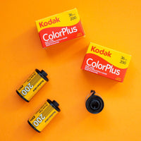 Flat lay of Kodak Colorplus Film