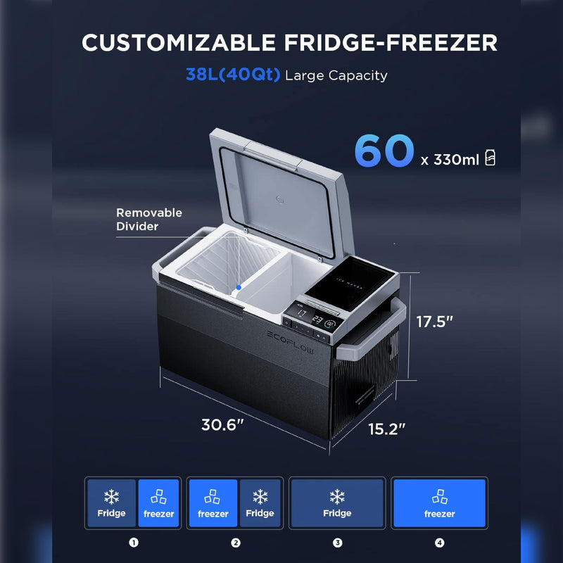 EcoFlow GLACIER EB Bundle Portable Refrigerator