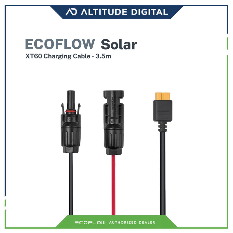 Ecoflow MC4 To XT60 Solar Cable 3.5 m Black