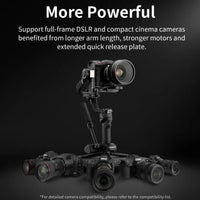 Zhiyun Crane 4 can support full-frame DSLR and compact cinema cameras