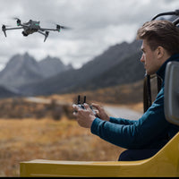 DJI Air 3 Drone being flown using the DJI RC-N2 Remote