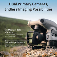 DJI Air 3 Medium Tele and Wide-Angle Camera