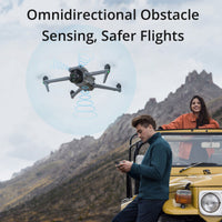 Couple using the DJI Air 3 Drone with the RC-N2 Remote outdoors